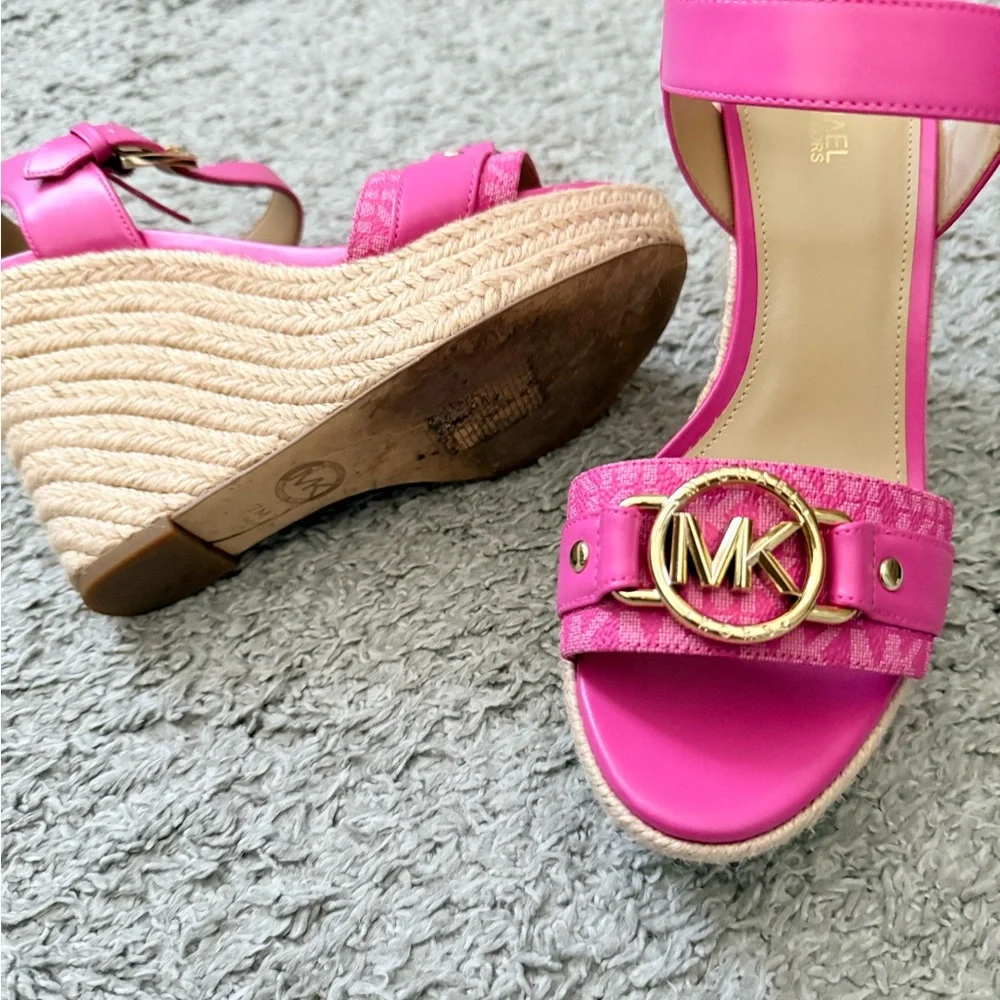 Michael Kors pink Wedge Sandals - Picture 3 of 3